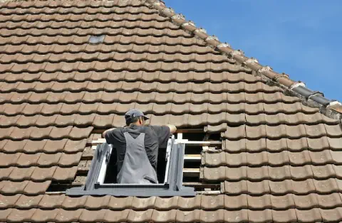 Pose de velux - Le Gué d'Alléré